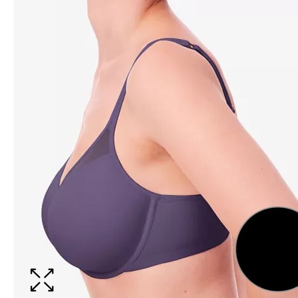 BALI One Smooth Ultra Light Shaping Underwire Bra3439 Black 34D NWT in packg - Picture 3 of 8